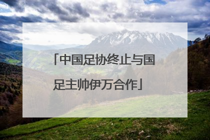 中国足协终止与国足主帅伊万合作